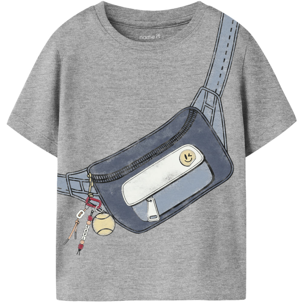 Køb Name It Grey Melange Nmmfum Ss Nreg Top Box