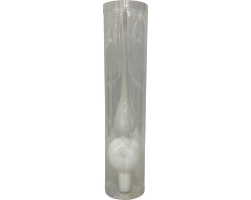 Glazen boomtop Lafiora wit glanzend