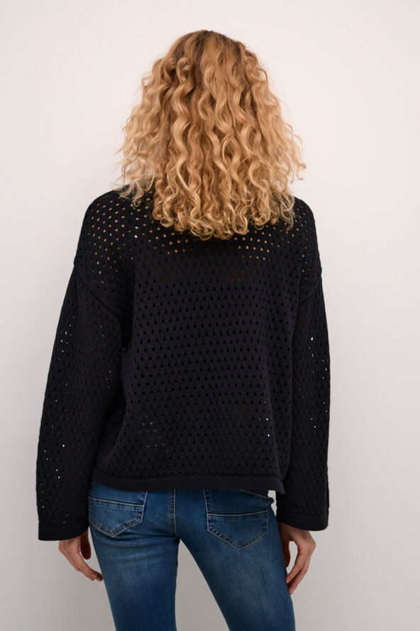 Cream CRWilow Knit Pullover Pitch black