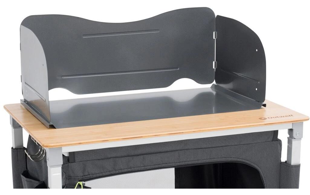 Wärmeverteilerplatte und windschutz 635 mm, GrauCamping-Windschutz