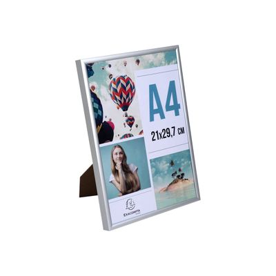 Cadre photo Exacompta - 21 x 29,7 cm (A4) - aluminium
