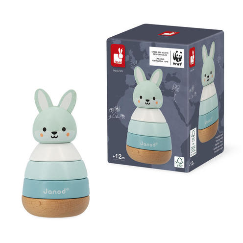 Empilable lapin - partenariat WWF® - JANOD