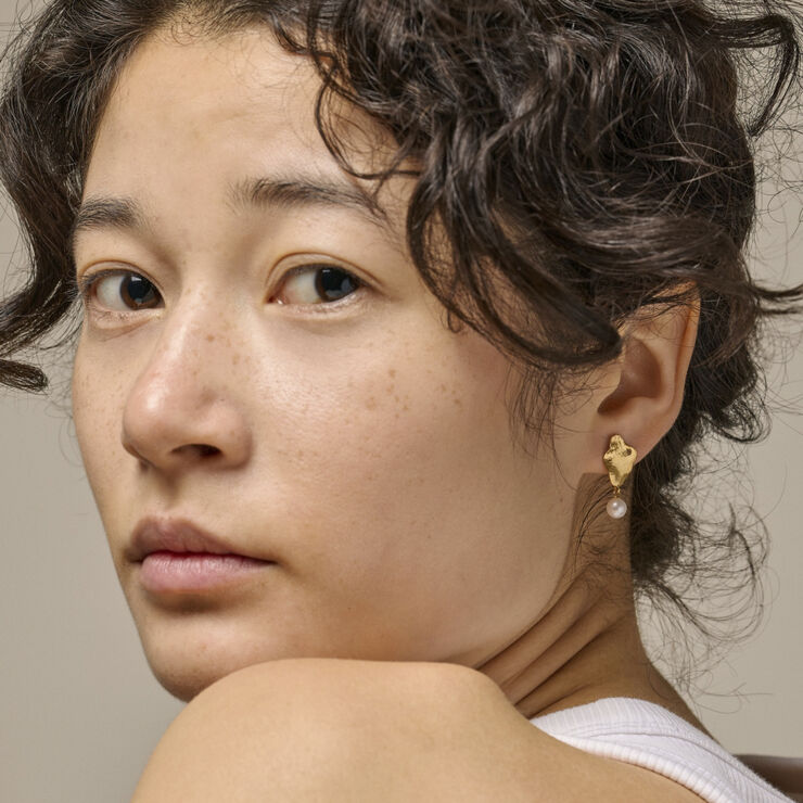 ENAMEL Copenhagen Earring, Caia Small Pearls