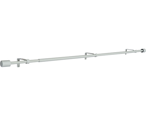 Uitschuifbare gordijnroedeset, wit, 100-200 cm, Ø 13/16 mm