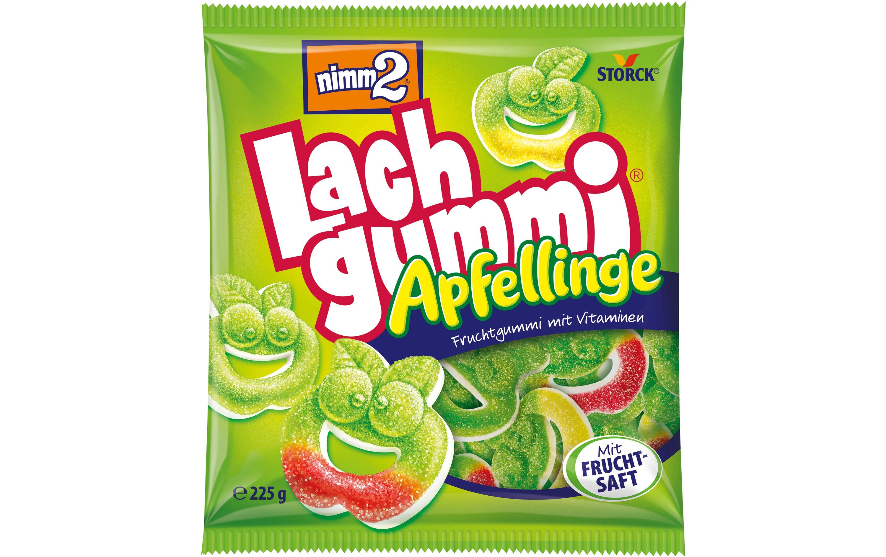 Nimm2 Lachgummi Apfellinge 225 gFruchtgummi mit Vitaminen