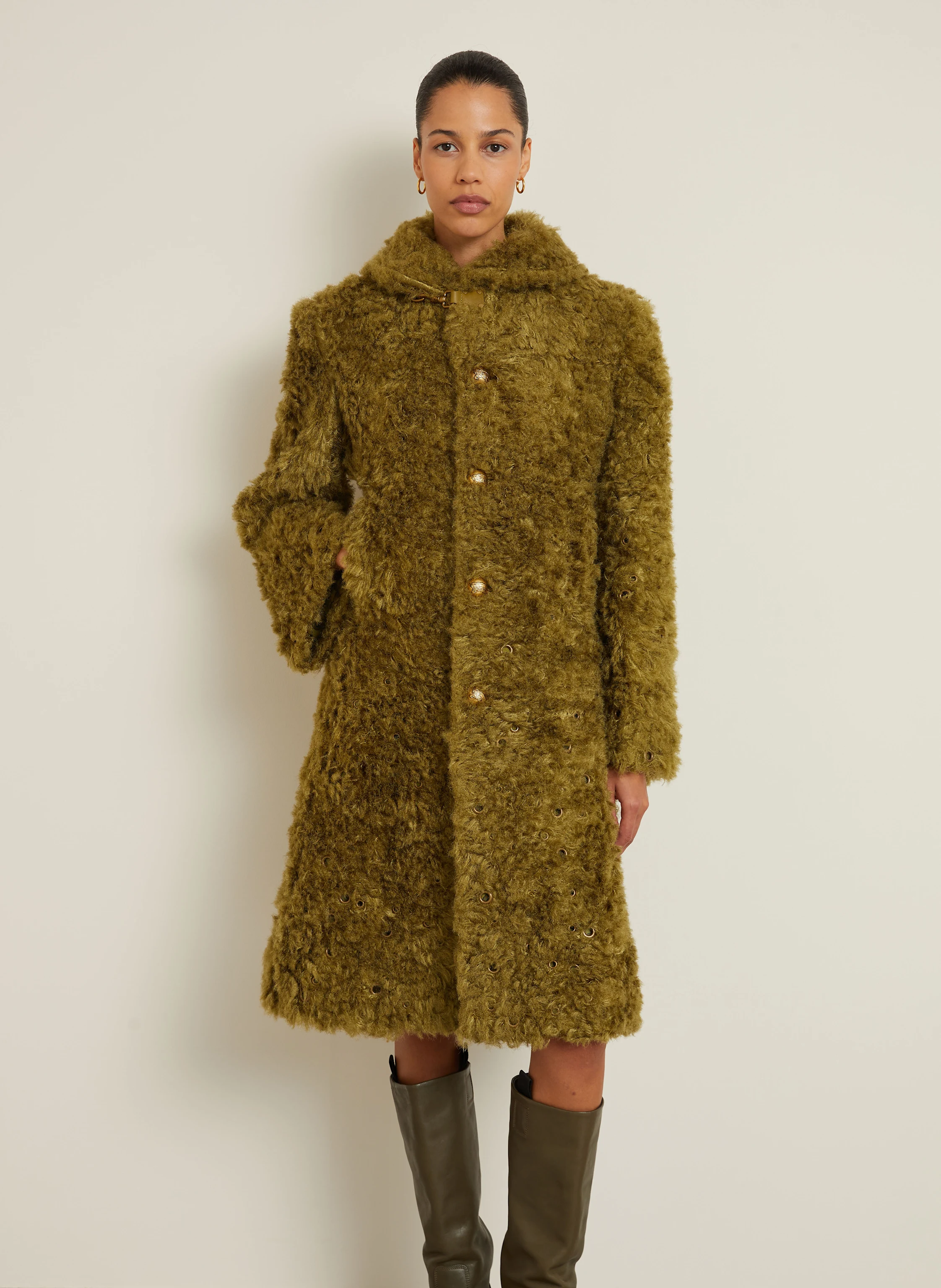 BURBERRY Kunstfell-Mantel