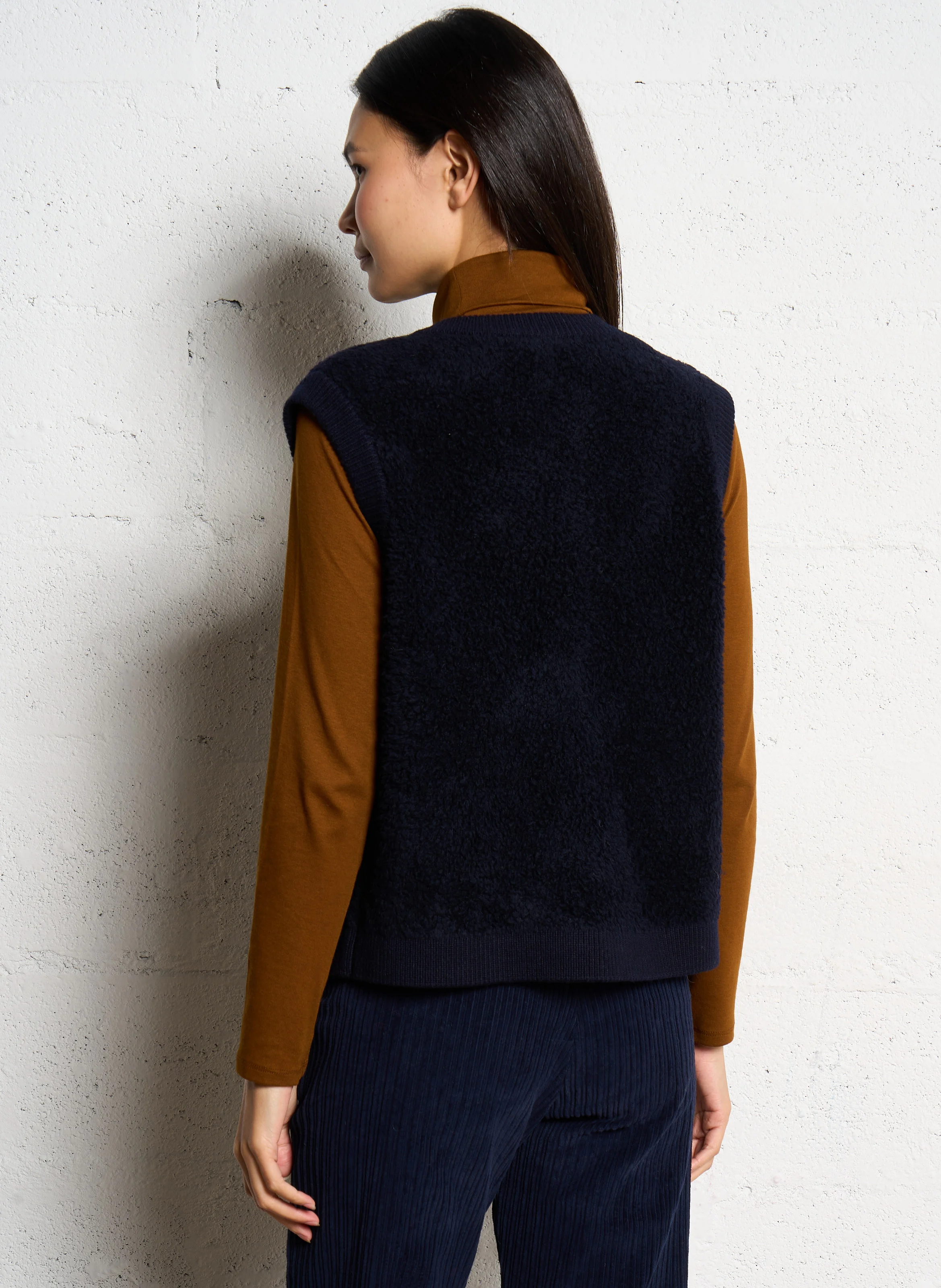 CLARENCE - Veste droite en laine mélangée | Violet