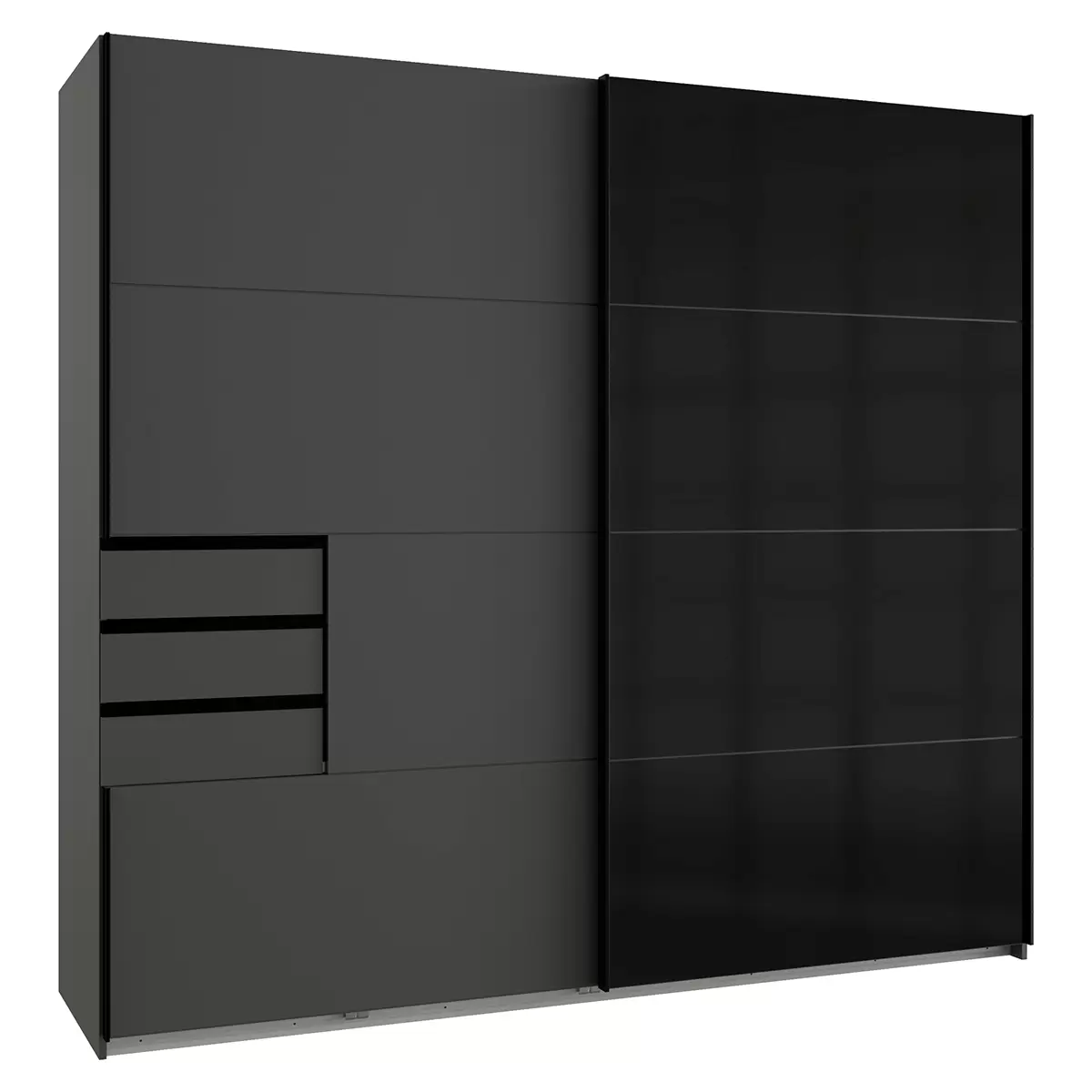 Schwebetürenschrank 2trg. Saigon Graphit