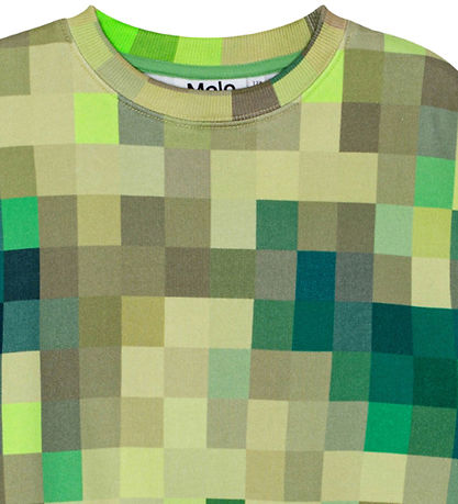 Molo Sweatshirt - Monti - Green Pixel