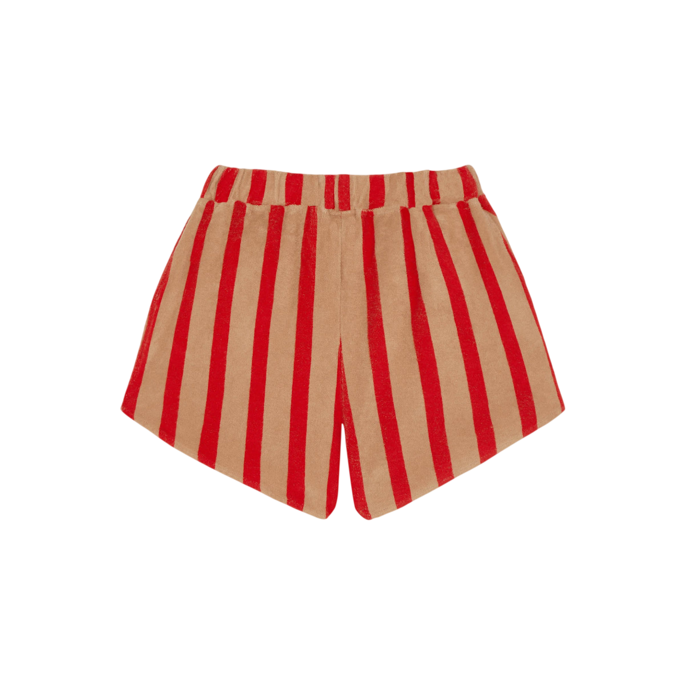 Shorts Red Stripes Camel