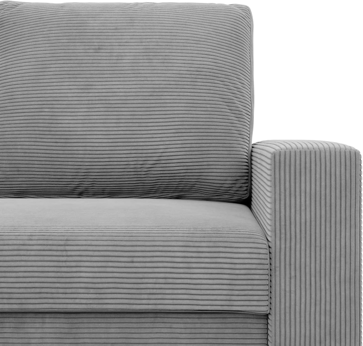 Mebligo - NEO Kollektion Sofa 2 Sitzer Mit Schlaffunktion 148 x 90 x 87 cm, Schlafsofa Mit Bettkasten, Kleines Wohnzimmer Sofa in Grau