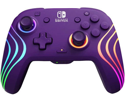 PDP Afterglow Wave Wireless Controller - Purple