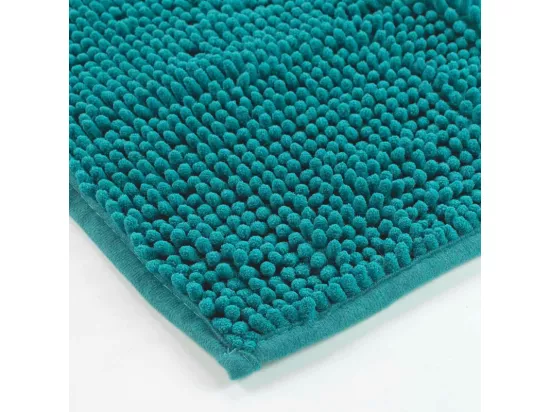 Tapis de bain en microfibre - Bleu - 45 x 75 cm