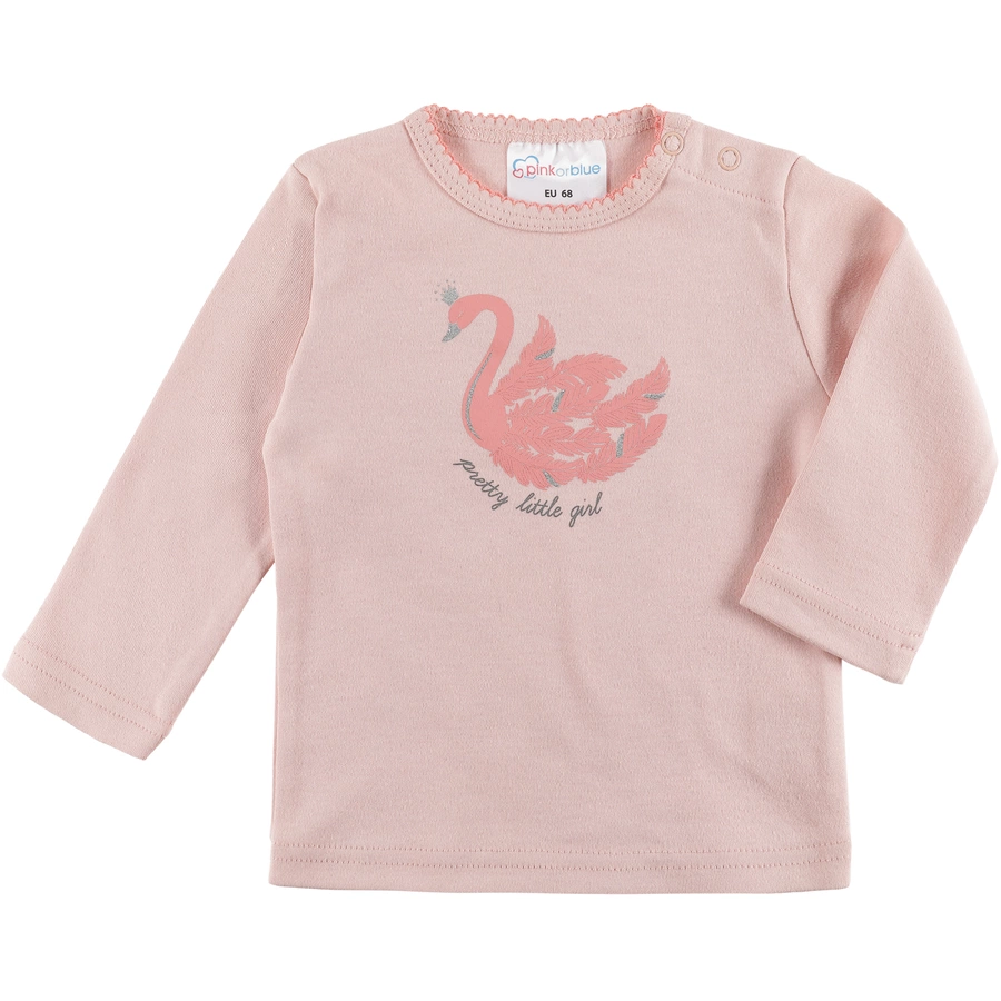 pink or blue Langarmshirt Feather rosa