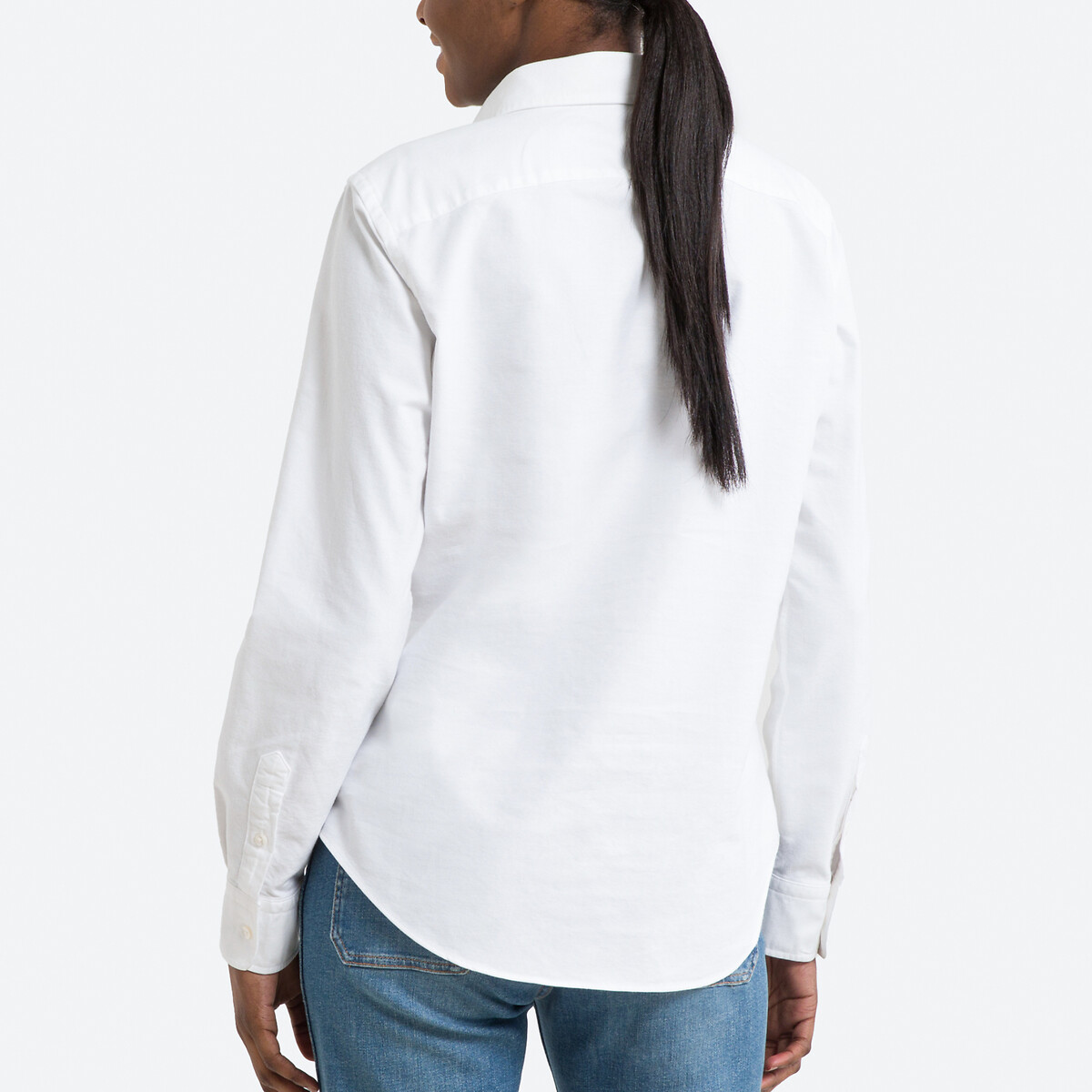 POLO RALPH LAUREN<br>Camisa de popeline, mangas compridas