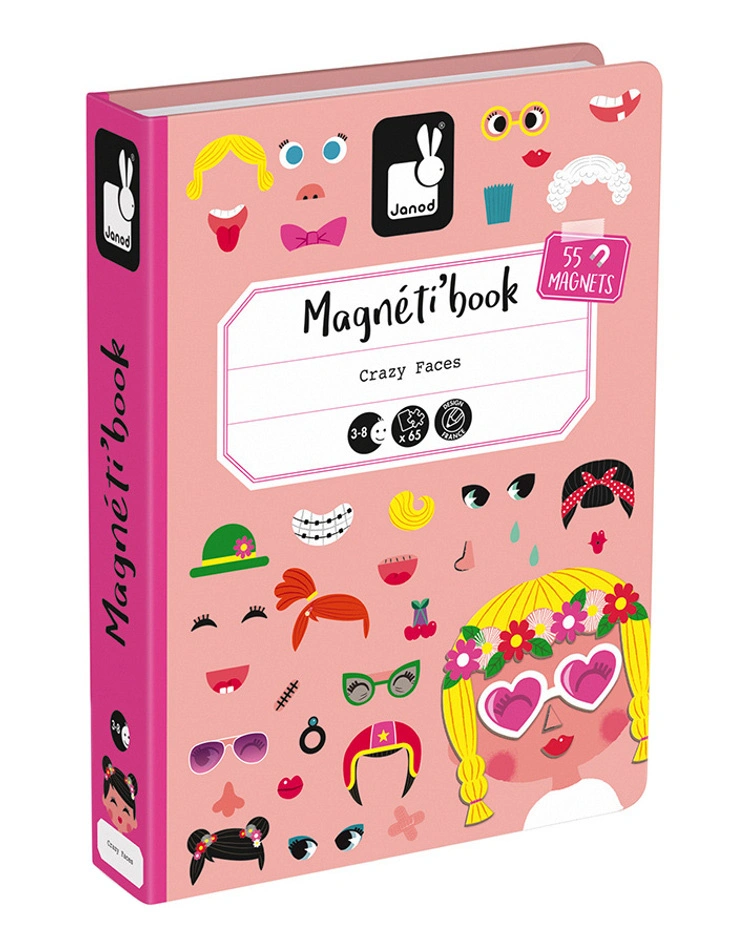Magnetbuch CRAZY FACE GIRLS 65-teilig