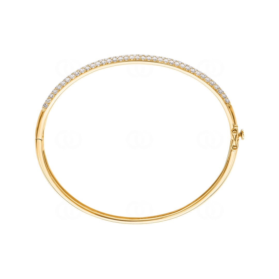 2.50 Karat Diamantarmreif 750/18 K Gelbgold