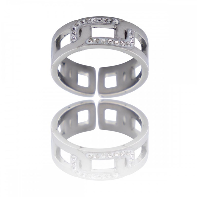 Très Jolie Bague Femme Ornée Zirconium KERRIA