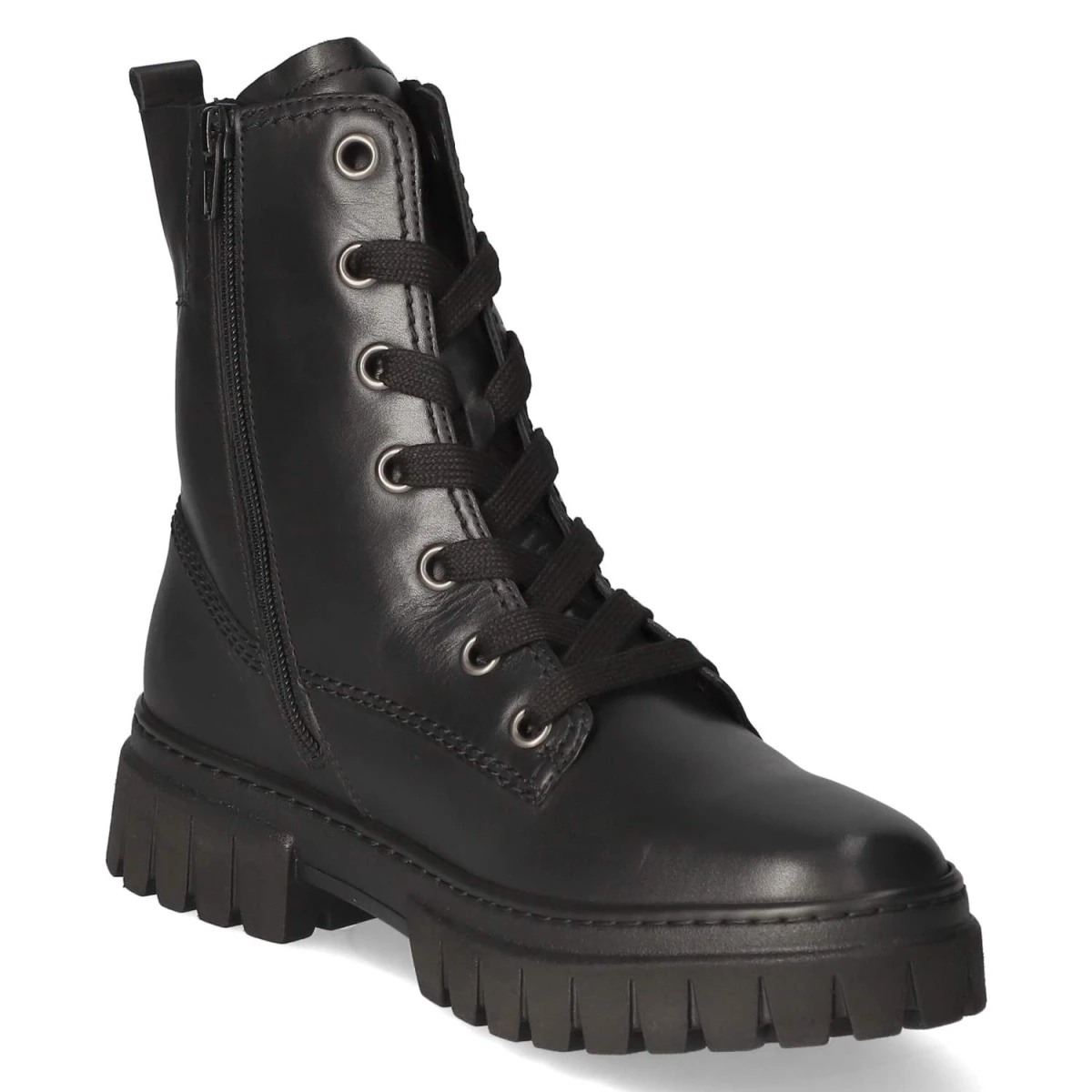 GaborSchnürstiefeletten - schwarz (Micro)