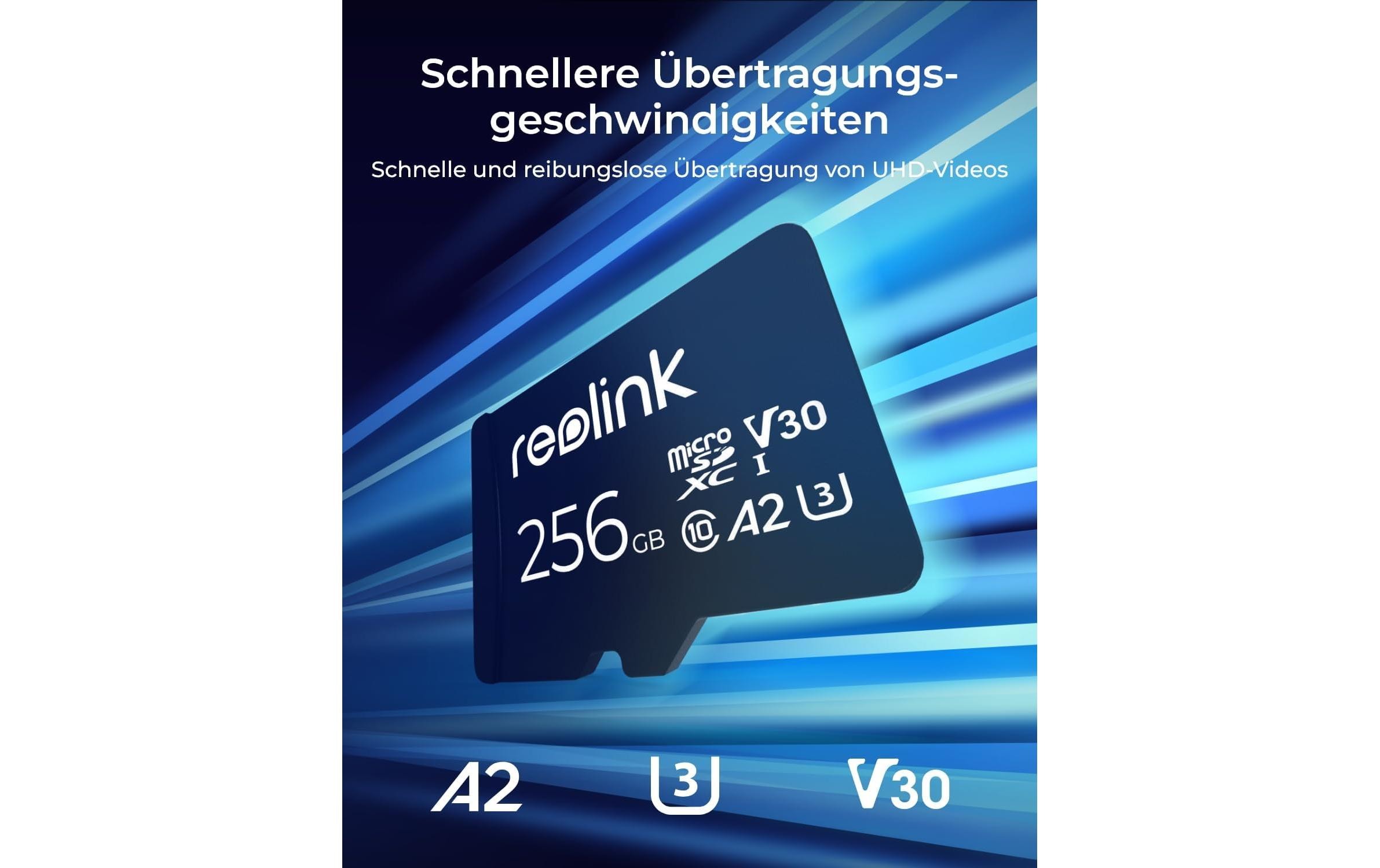Speicherkarte RL-MicroSD-256 GB 1 StückMicro-SD Card 256 GB für alle Reolink Kameras