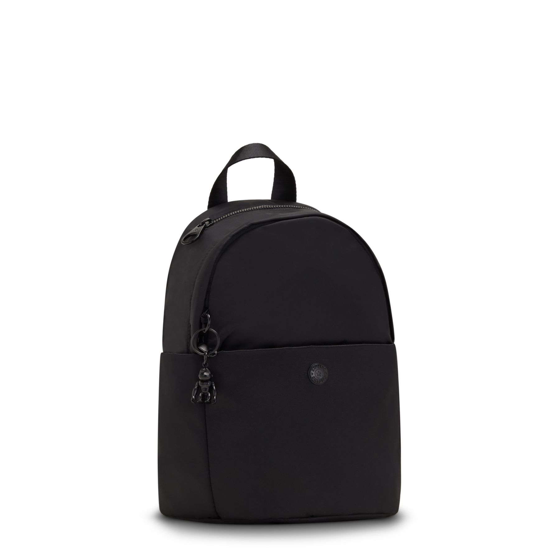 DELIA MINI Petit Sac à Dos avec Poche Frontale et Poignée Supérieure - Opulent Black