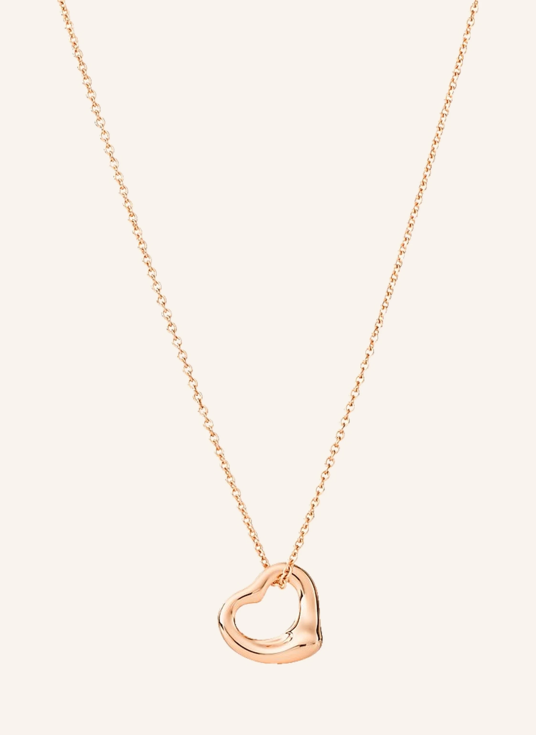 TIFFANY & Co. Elsa Peretti® Open Heart HALSKETTE aus 18 Karat Roségold