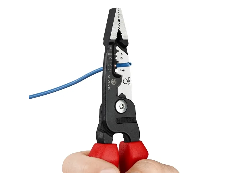 Knipex 13 72 200 ME, 296 g, Sort, Blå, Rød, Rustfrit stål