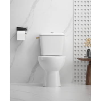 OK duoblok toilet met AO vloeraansluiting zonder zitting
