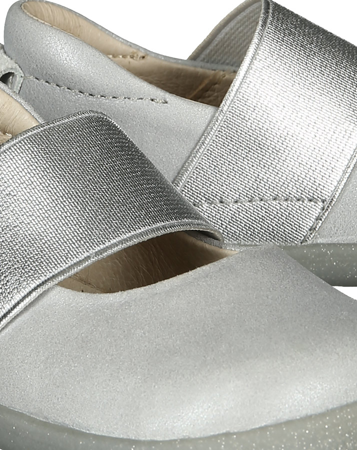 Lauflernballerinas DEMI in mattsilber