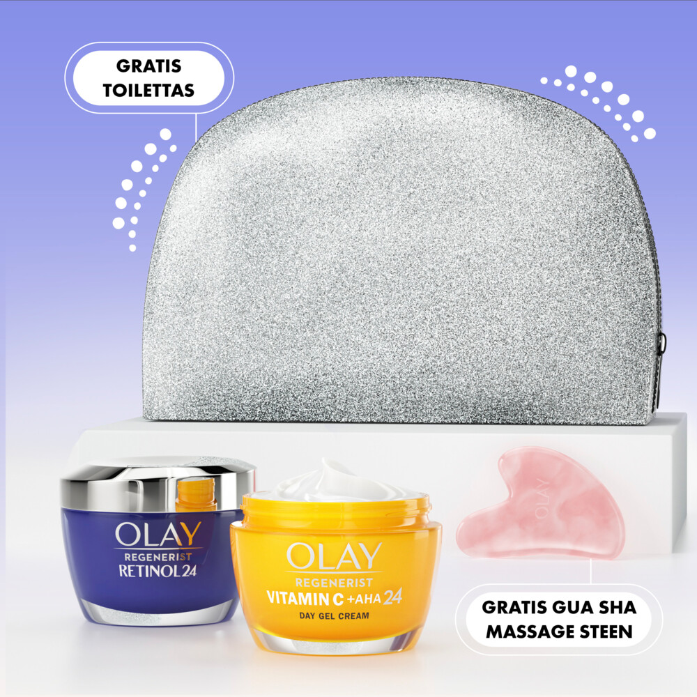 Olay Crèmes Geschenkset Vitamin C+AHA24 & Retinol24 Gua Sha1 set