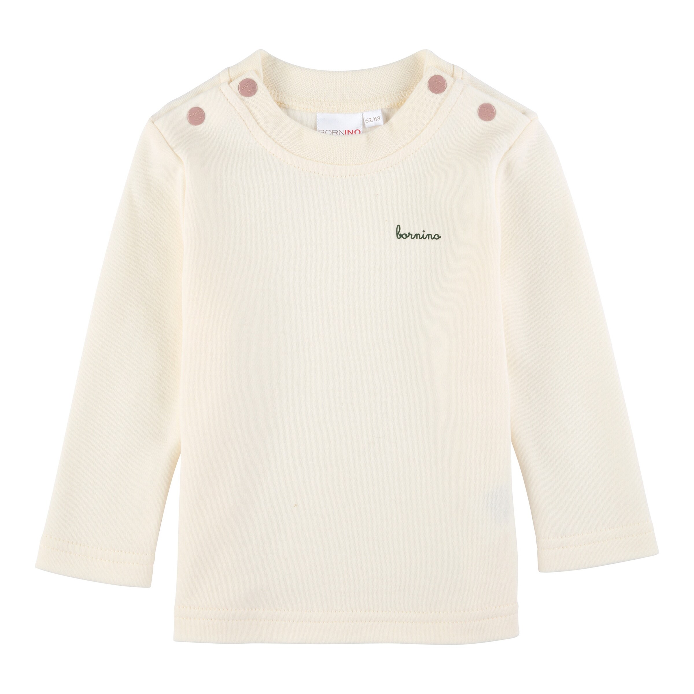 Bornino - Tiny Friends 2-tlg. Set Webkleid mit Shirt langarm Punkte altrosa/natur