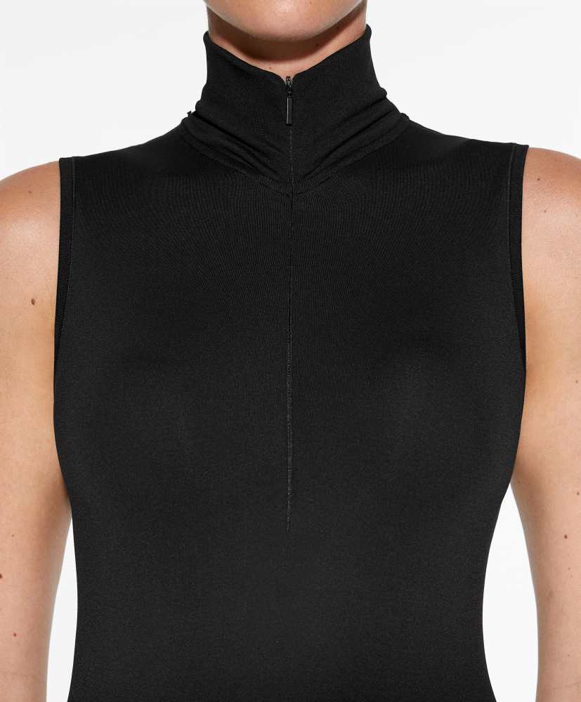 Body sem costuras com zíper