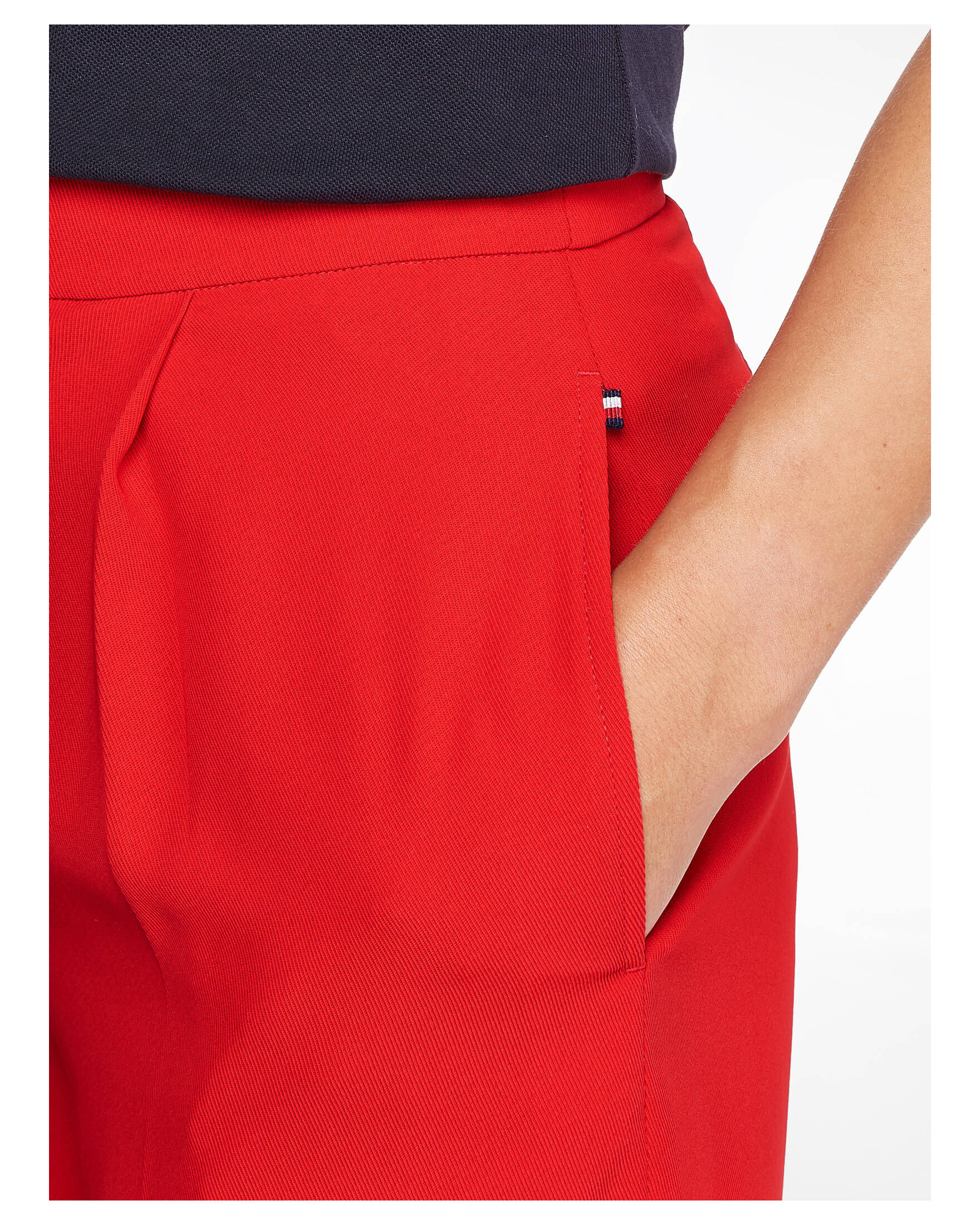 Tommy Hilfiger| Damen Hose FLUID TWILL WIDE LEG CROP PANT