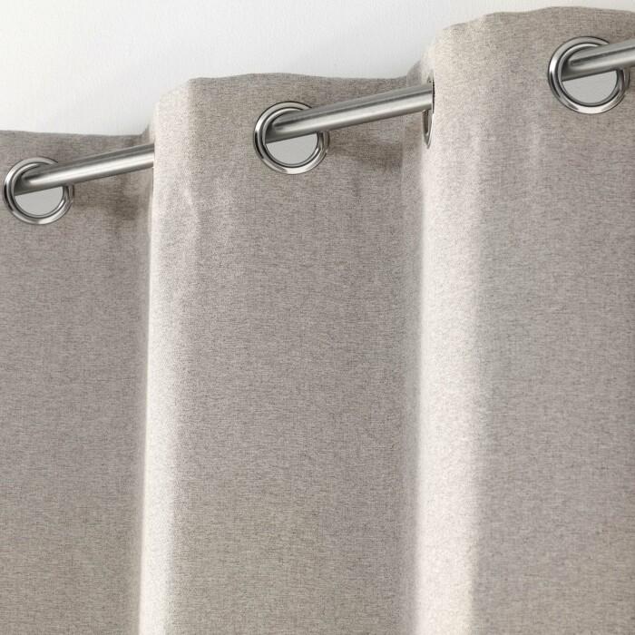 RIDEAU A OEILLETS 135X240CM UNI CHINEA LIN