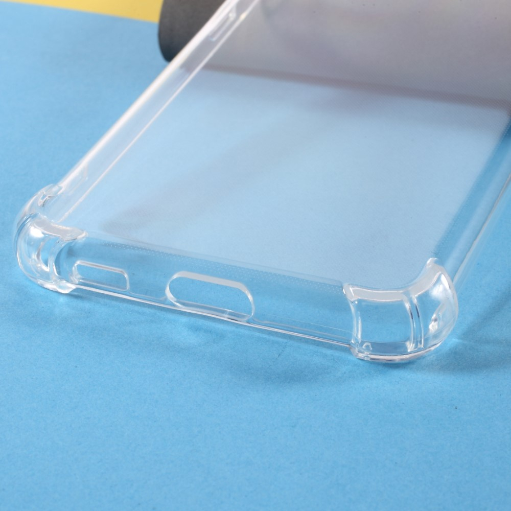 Samsung Galaxy S21 FE 5G Gummi Case Hülle Air Cushion Rahmen mit Fallschutz - Transparent
