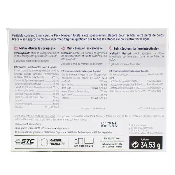 STC Nutrition Pack Minceur Totale Perte de Poids 15 Jours