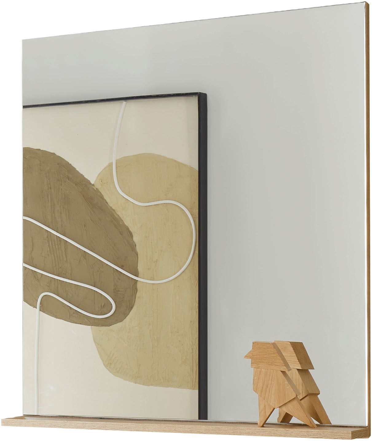 INOSIGN Garderobenspiegel »Giron/City, Spiegel in drei Farben, modernes Design« universell einsetzbar, mit Ablagefläche, eckig, 75 cm breit