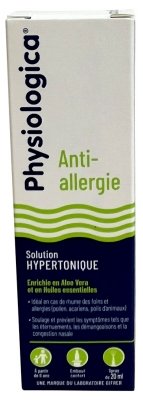 Physiologica Solution Hypertonique Anti Allergie Spray 20 ml