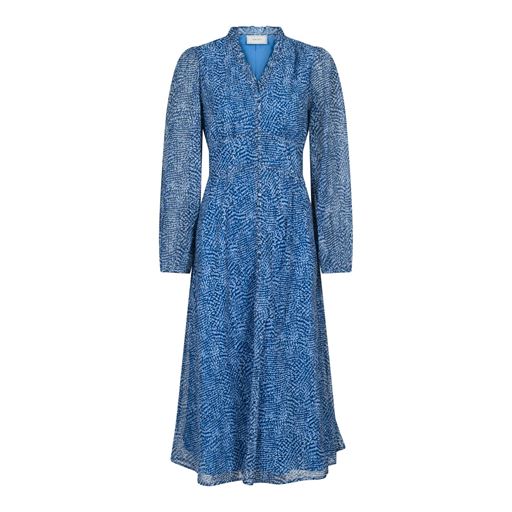 Neo Noir Nimes Graphic Mood Kjole, Blue, 36