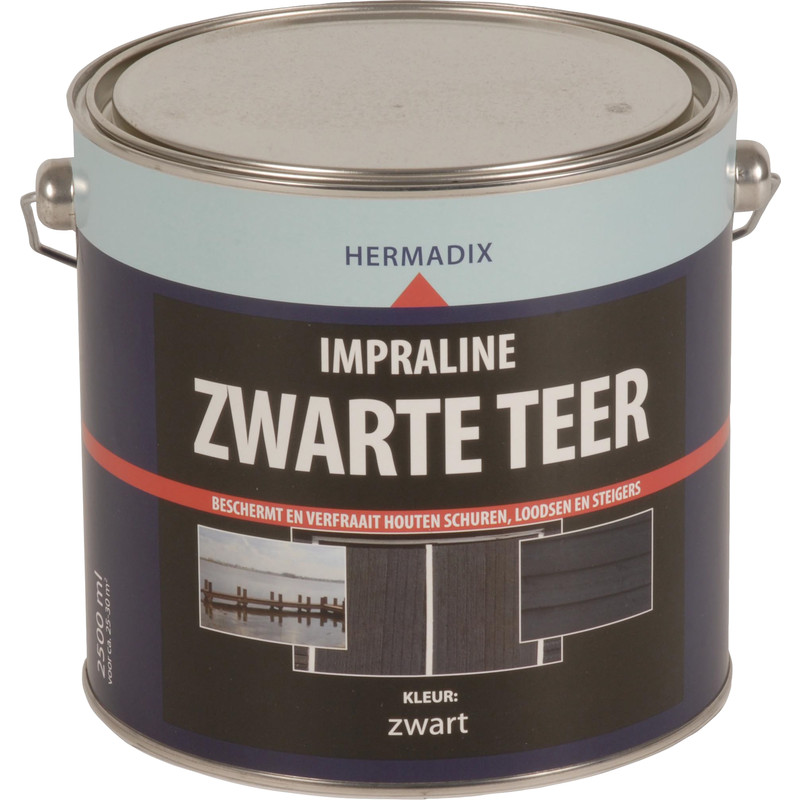 Hermadix impraline zwarte teer 2,5L