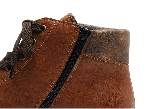 Rieker boots bottine plates femme z7540 marron