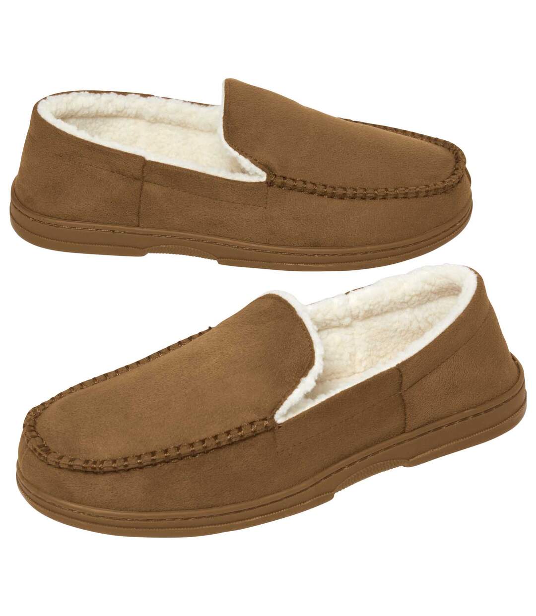 Chaussons Suédine Fourrés Sherpa
