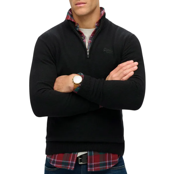Superdry Essential Knit Henley Trui Heren