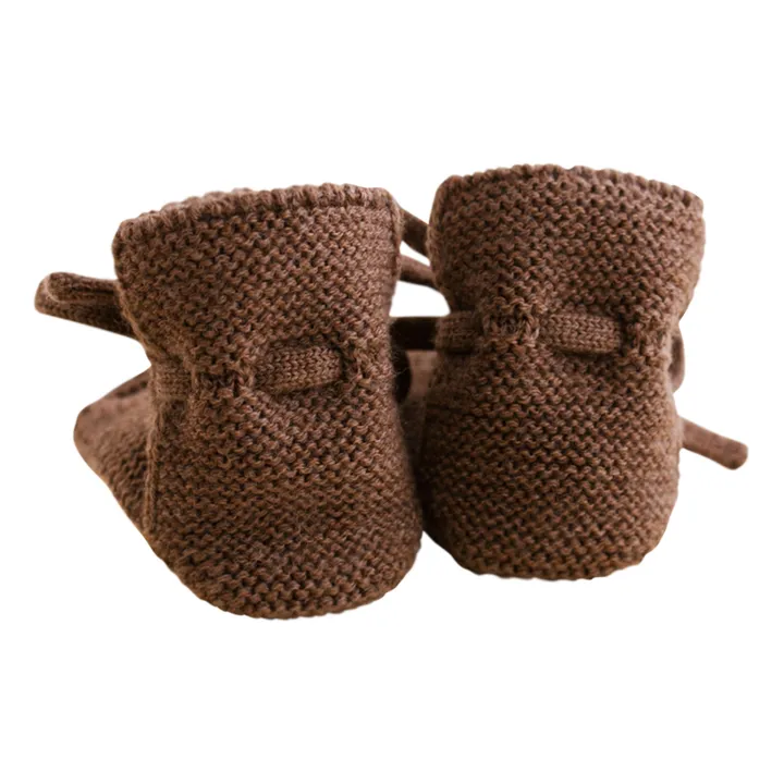 Hvid Chaussons Laine Mérinos | Chocolat
