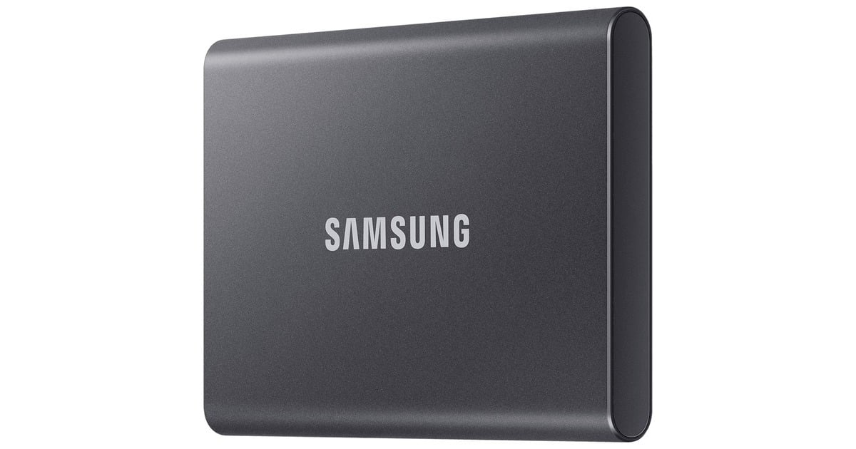 SAMSUNGPortable T7 4 TB externe SSD  (Grijs, MU-PC4T0T/WW, USB-C 3.2 (10 Gbit/s))