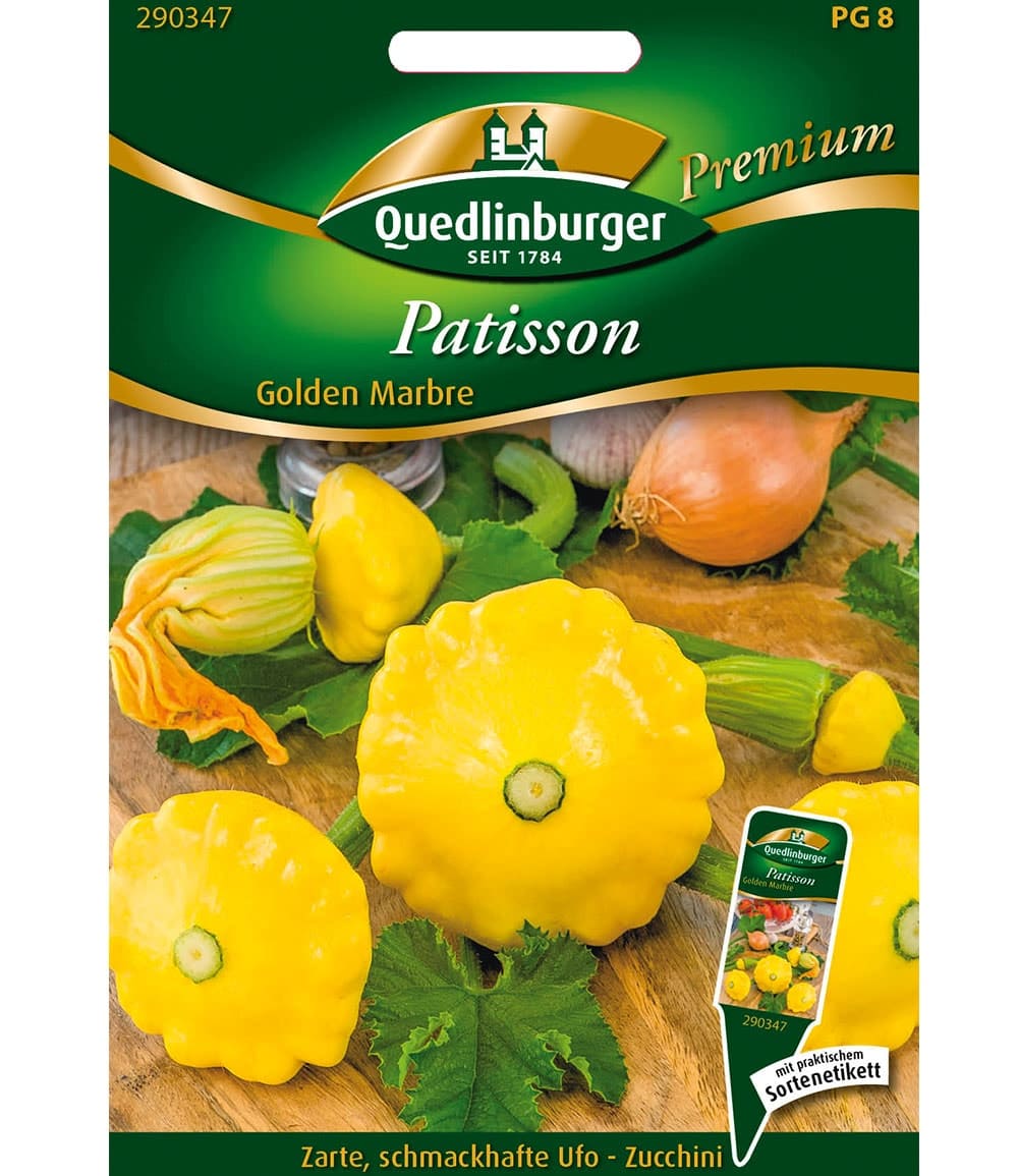 Zucchini 'Patisson Golden Marbre'