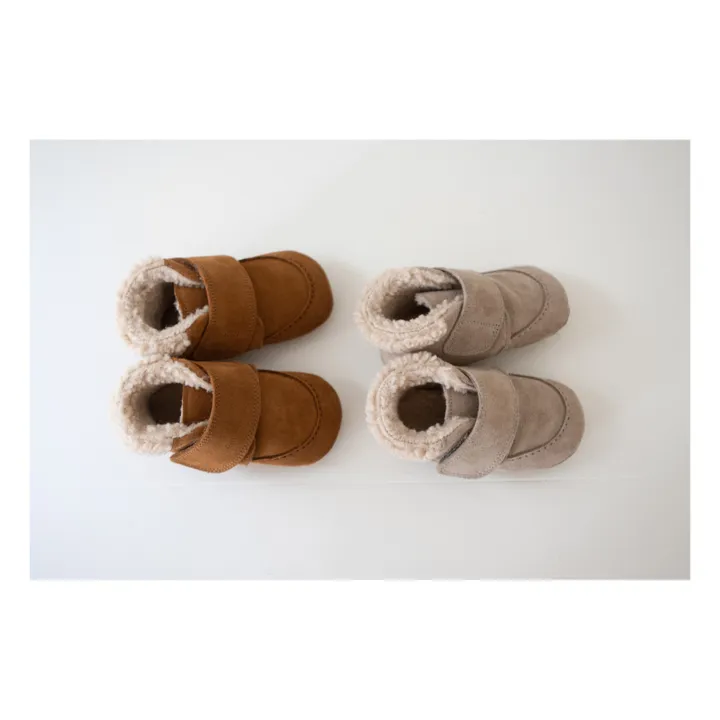 Pom pom Chaussons Fourrés Beginners Shepheard | Camel