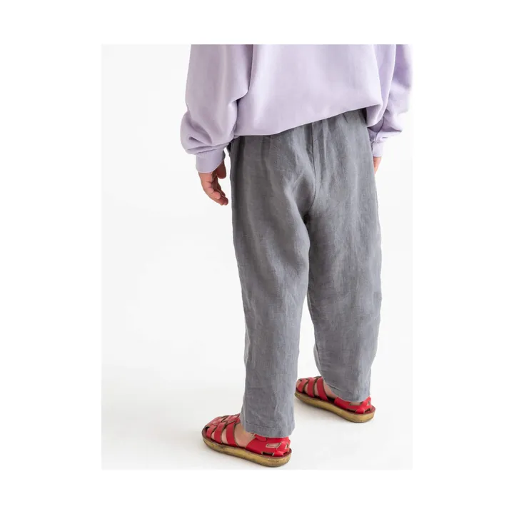 Matona Pantalon Lin | Bleu gris