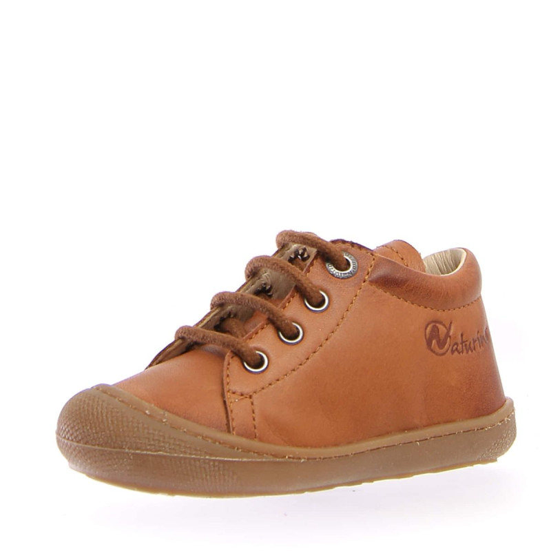 Naturino Naturino Cocoon Supersouple Lacets Cognac