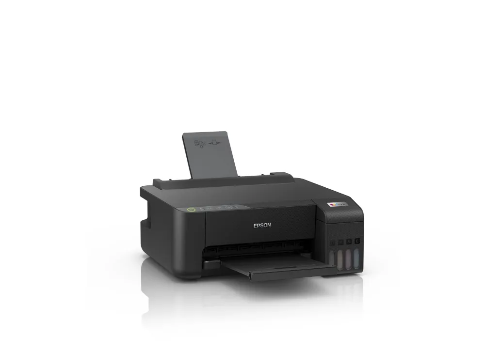 Epson EcoTank ET-1810 - Printer - farve - blækprinter - kan genopfyldes - A4 - 5760 x 1440 dpi - op til 10 spm (mono) / op til 5 spm (farve) - kapacitet: 100 ark - USB, Wi-Fi - sort